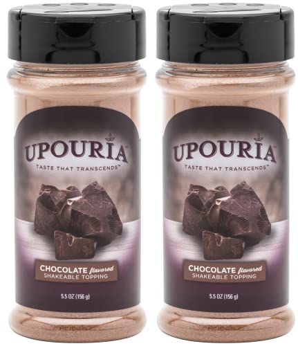 Upouria Chocolate Flavored Shakeable Topping, 5.5 oz (Pack of 2)