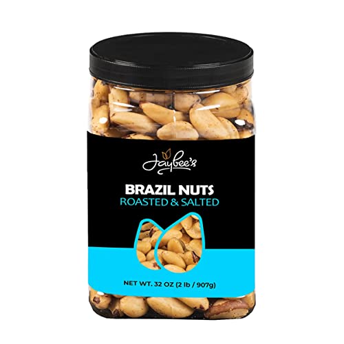 Jaybee's Roasted Salted Brazil Nuts, 32 oz