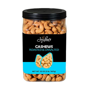 Jaybee's Nuts Roasted Unsalted Cashews, 32 oz