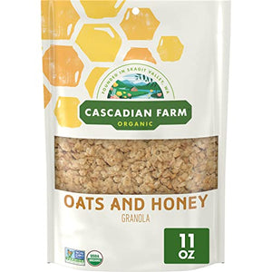 Cascadian Farm Organic Granola, Oats and Honey Cereal, 11 oz