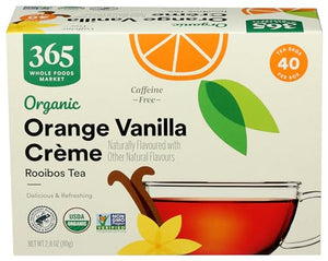 365 by Whole Foods Market, Tea Rooibos Orange Vanilla Creme, 40 Count