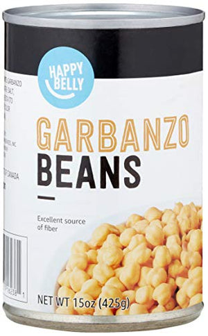 Amazon Brand - Happy Belly Garbanzo Beans, 15 ounce