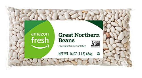 Amazon Fresh Great Northern Beans, 16 Oz