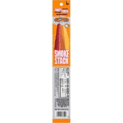 Old Wisconsin Smoke Stack Sausage & Cheese Sticks, 2.5oz (Pack of 18)