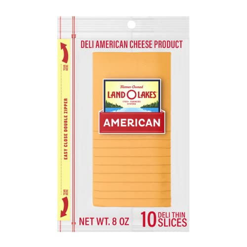 Land O Lakes Sliced Yellow Deli American Cheese, 10 Slices, 8 oz