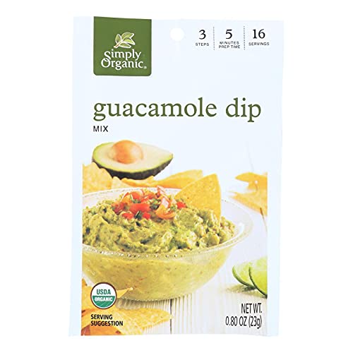 Simply Organic Guacamole Dip Mix - Case of 12