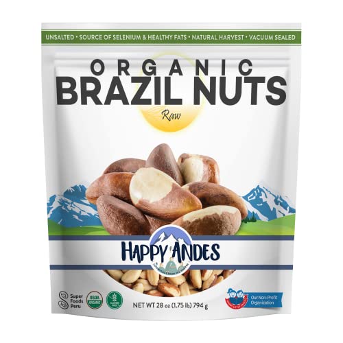 Happy Andes Organic Brazil Nuts, 1.75 lbs