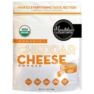 Healthier Comforts Organic Cheddar Cheese Powder, 7 oz