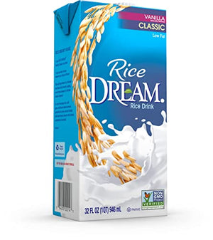 Rice Dream Rice Milk, Classic Low Fat Vanilla, 32oz (Pack of 12)