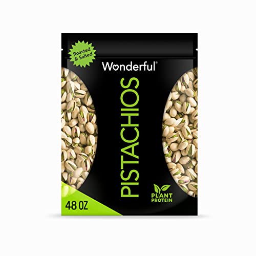 Wonderful Pistachios, Roasted and Salted, 48 oz Bag