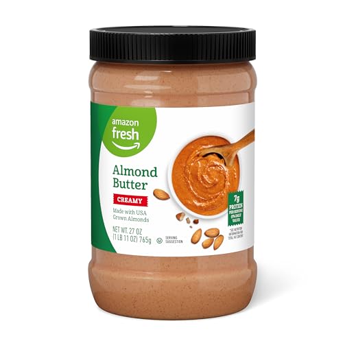 Amazon Fresh Creamy Almond Butter, 27 Oz