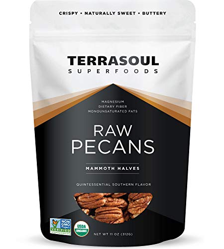 Terrasoul Superfoods Organic Pecans, 11 Oz (Pack of 2)