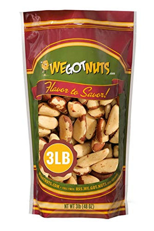 We Got Nuts Roasted Salted Brazil Nuts, 3 lbs