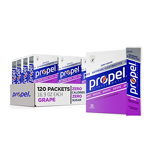 Propel Powder Packets Grape, 10 Count, Pack of 12