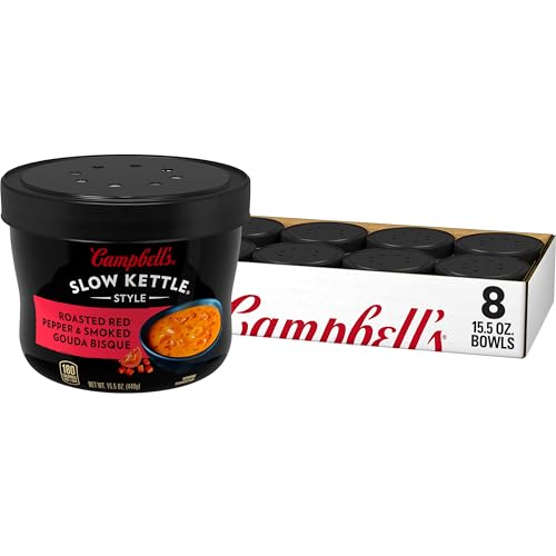 Campbell's Slow Kettle Roasted Red Pepper Bisque, 15.5 oz (Pack of 8)