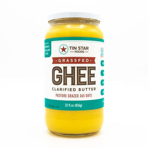 Tin Star Foods Grassfed Ghee, Keto, Paleo, Gluten Free