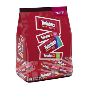 TWIZZLERS Assorted Flavored Licorice, Bulk Party Pack, 46.34 oz