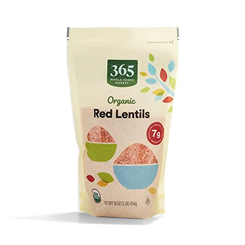 365 Organic Red Lentils, 16 Ounce