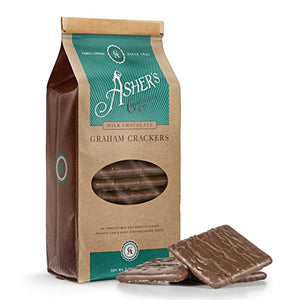 Asher's Chocolate Covered Graham Crackers, 7.15 oz, Milk Chocolate