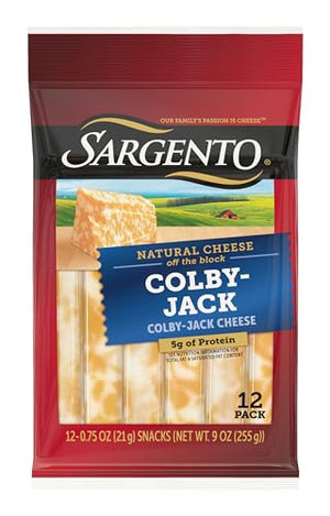 Sargento Colby-Jack Cheese Snack Sticks, 12-Count