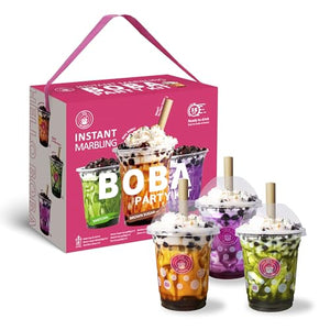 O’s Bubble Instant Marbling Boba Party Kit, 6 Servings