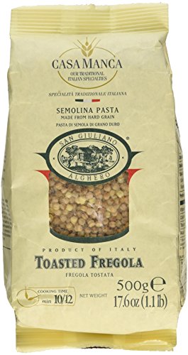 San Giuliano Casa Manca Toasted Fregola Semolina Pasta, 1.1 Pound