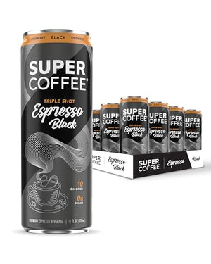 KITU SUPER COFFEE Espresso, Iced Keto Coffee, 11 Fl Oz (12 Pack)