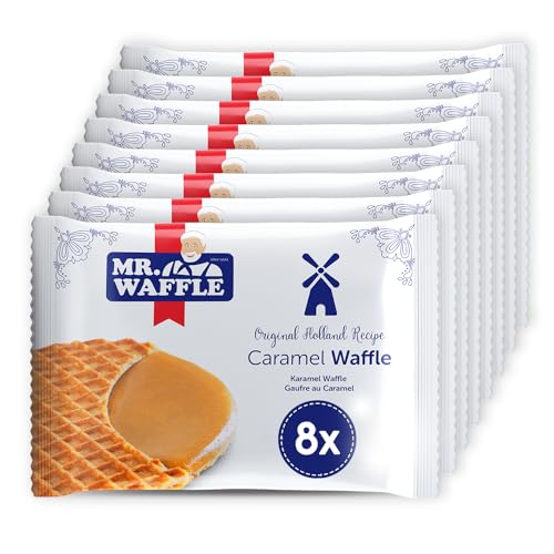 Mr. Waffle Dutch Mini Caramel Stroopwafels, 8 Count