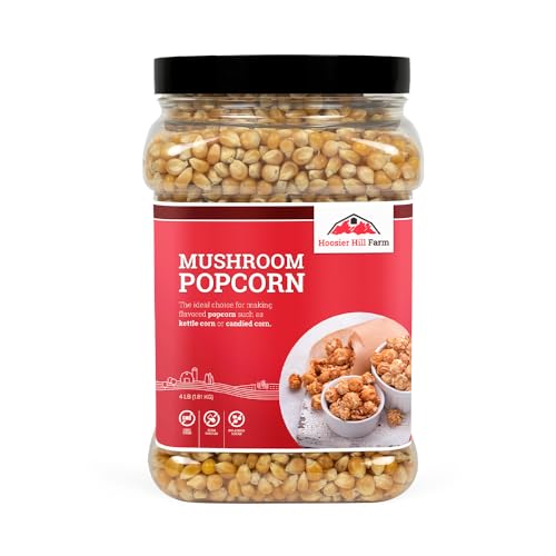 Hoosier Hill Farm Mushroom Popcorn, 4LB (Pack of 1)