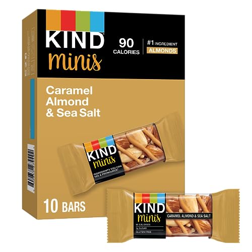 KIND Minis, Caramel Almond & Sea Salt, Pack of 10