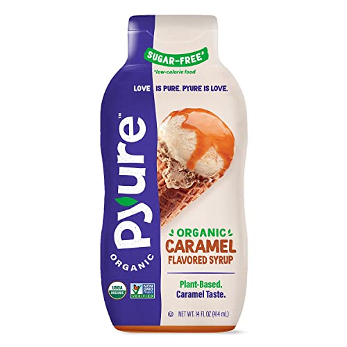 Pyure Organic Caramel Flavored Syrup, 14 Oz