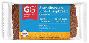 GG Scandinavian Fiber Crispbread, Original, 3.5 Oz (Pack of 15)