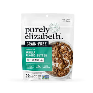 Purely Elizabeth Vanilla Almond Butter Keto Granola, 8oz Bag