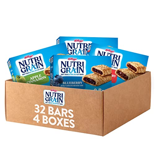 Nutri-Grain Soft Baked Breakfast Bars, Variety Pack (32 Bars)