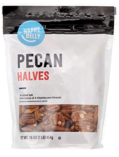 Happy Belly Pecan Halves, No Added Salt, 16 Oz