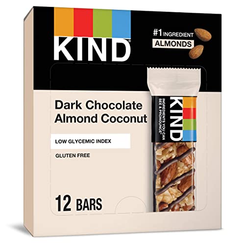 KIND Bars, Dark Chocolate Almond & Coconut, Gluten Free, 12 Count