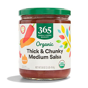 365 Organic Thick & Chunky Medium Salsa, 16 oz