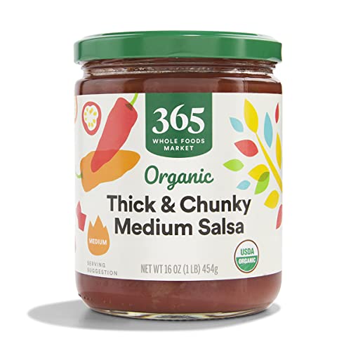 365 Organic Thick & Chunky Medium Salsa, 16 oz