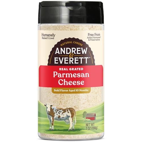 Andrew & Everett Hormone Free Grated Parmesan Cheese, 7 oz