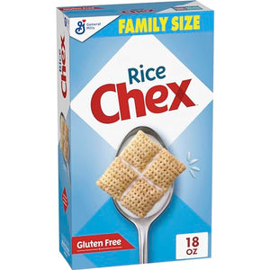 Rice Chex Gluten Free Breakfast Cereal, Family Size, 18 oz