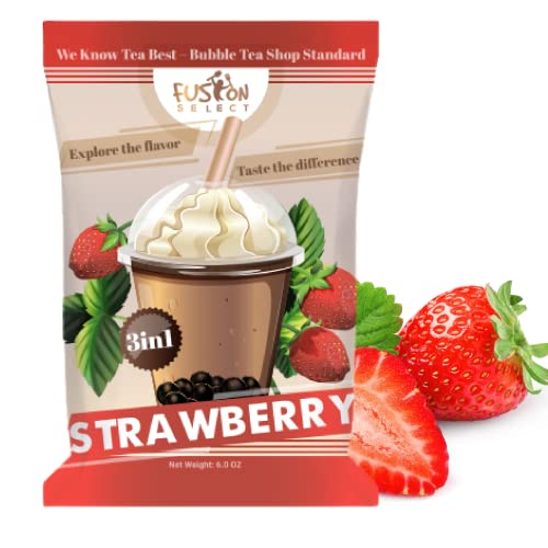 Fusion Select Strawberry Milk Tea Mix - 6 oz Pack