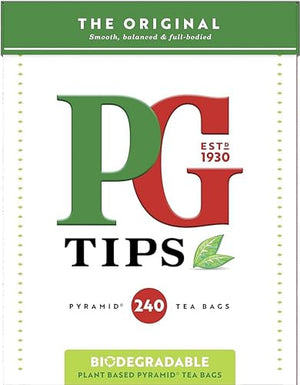 PG Tips 240 Original Pyramid Tea Bags from Great Britain