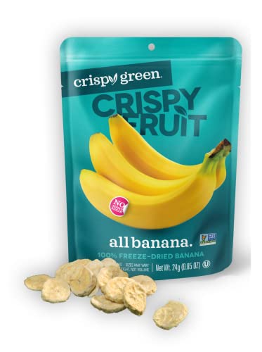 Crispy Green Natural Freeze-Dried Banana, 0.85 Oz (12 Pack)