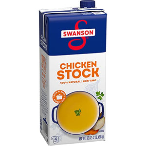 Swanson 100% Natural Chicken Stock, 32 Oz Carton