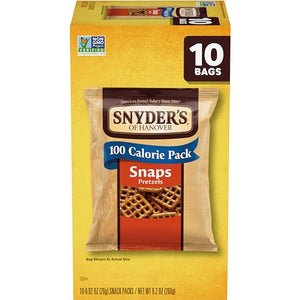 Snyder's of Hanover Pretzels, Snaps, 100 Calorie Packs, 10 Ct