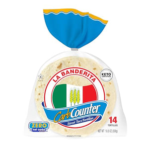 La Banderita Carb Counter Street Taco Flour Tortillas, 14 Pack