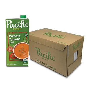 Pacific Foods Organic Creamy Tomato Soup, 32oz (Pack of 12)