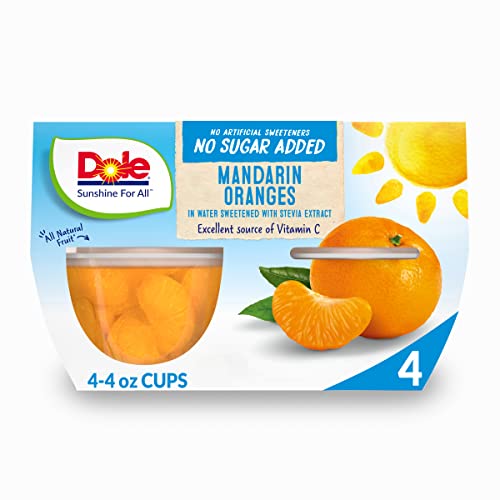 Dole Fruit Bowls Mandarin Orange, 4 Pack