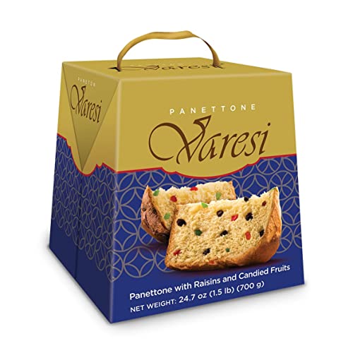 Varesi Panettone, Sourdough Bread With Dried Fruit, 24.69 Oz