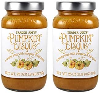 Trader Joe's Pumpkin Bisque Soup, 2 Count (1 lb 9 oz ea)